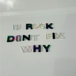 Epoxy Colorful Alphabet